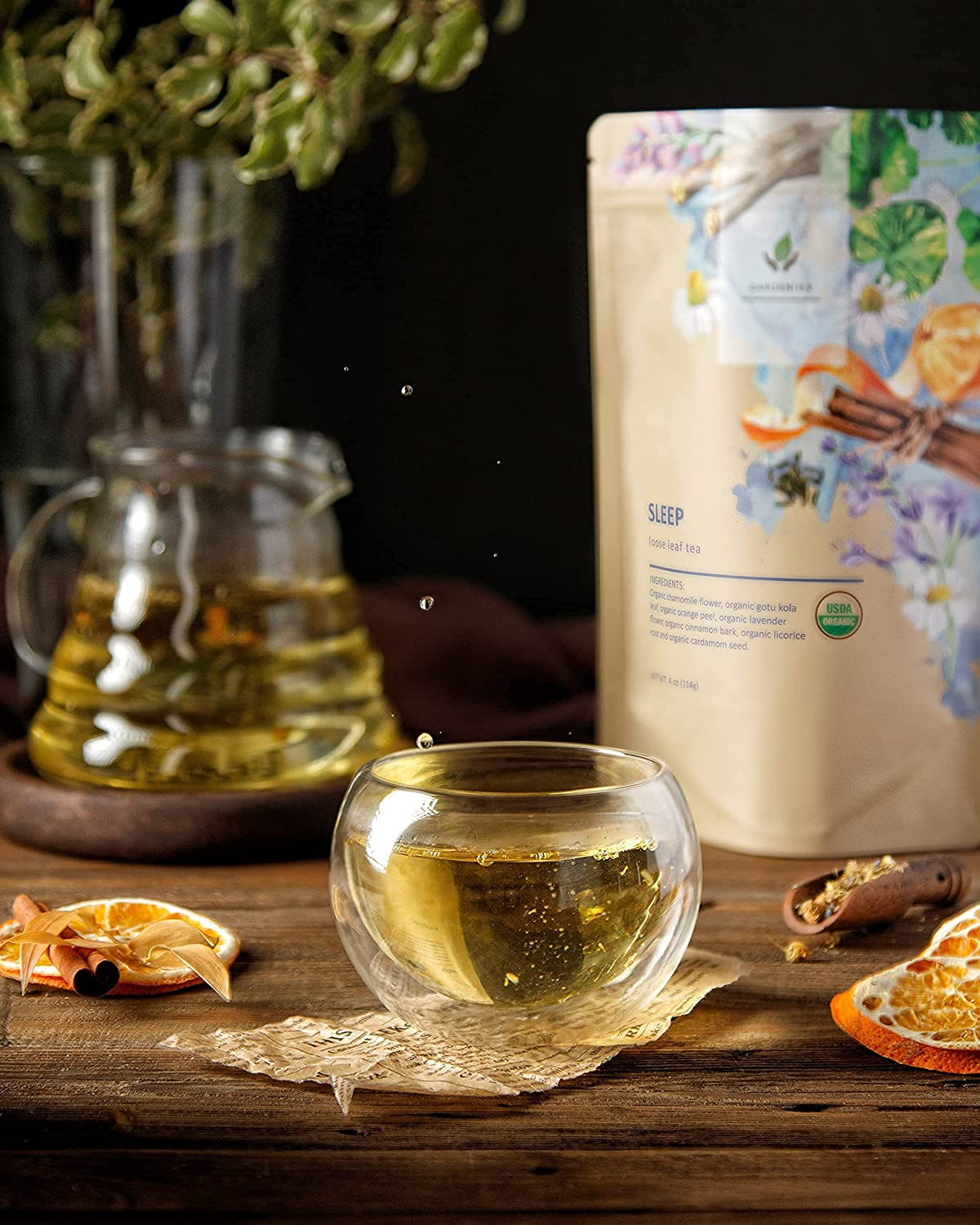 Sleep Tea — Organic Chamomile, Lavender & Gotu Kola Blend for Evening Relaxation